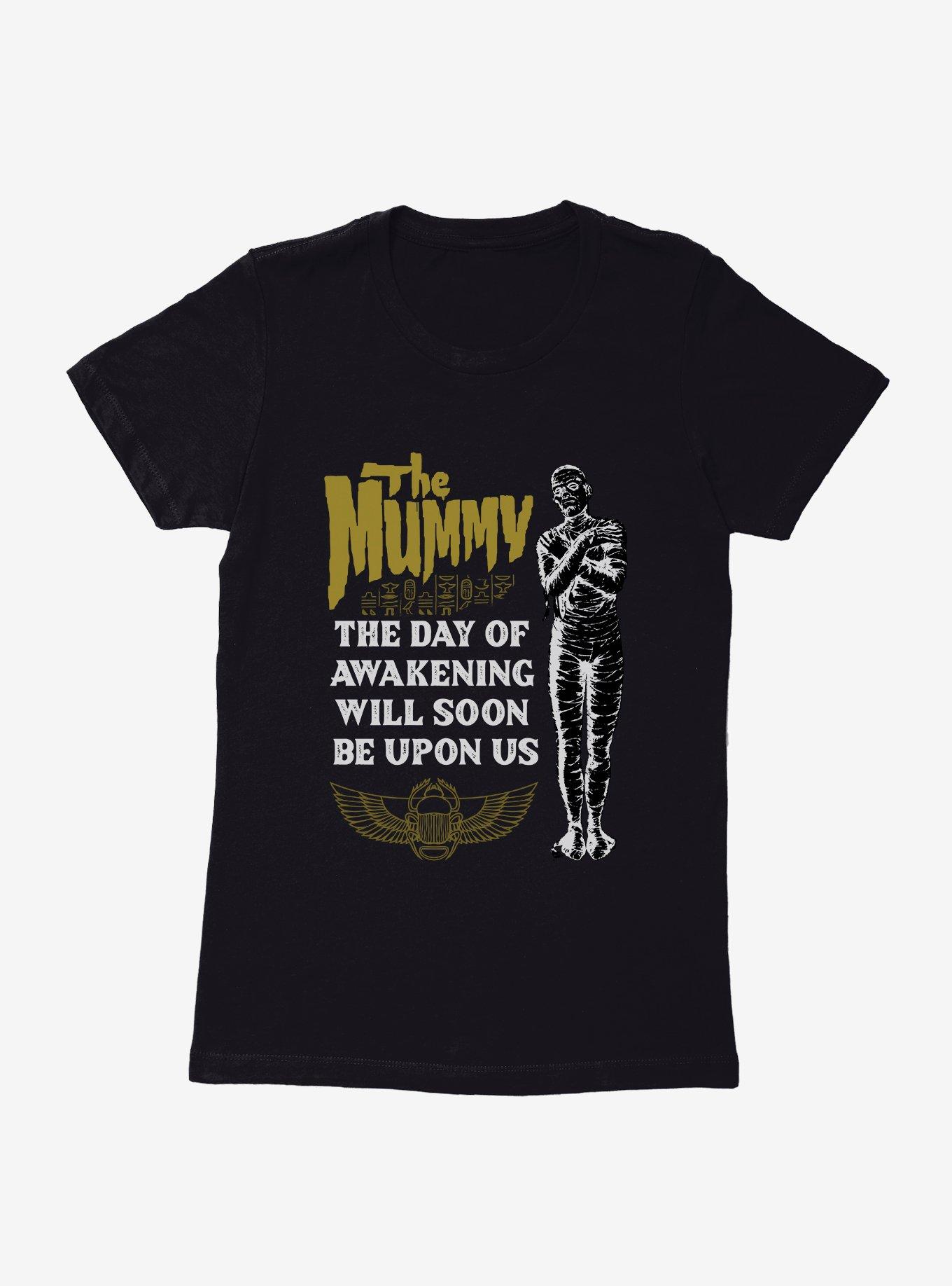 Universal Monsters The Mummy Day Of Awakening Womens T-Shirt, BLACK, hi-res