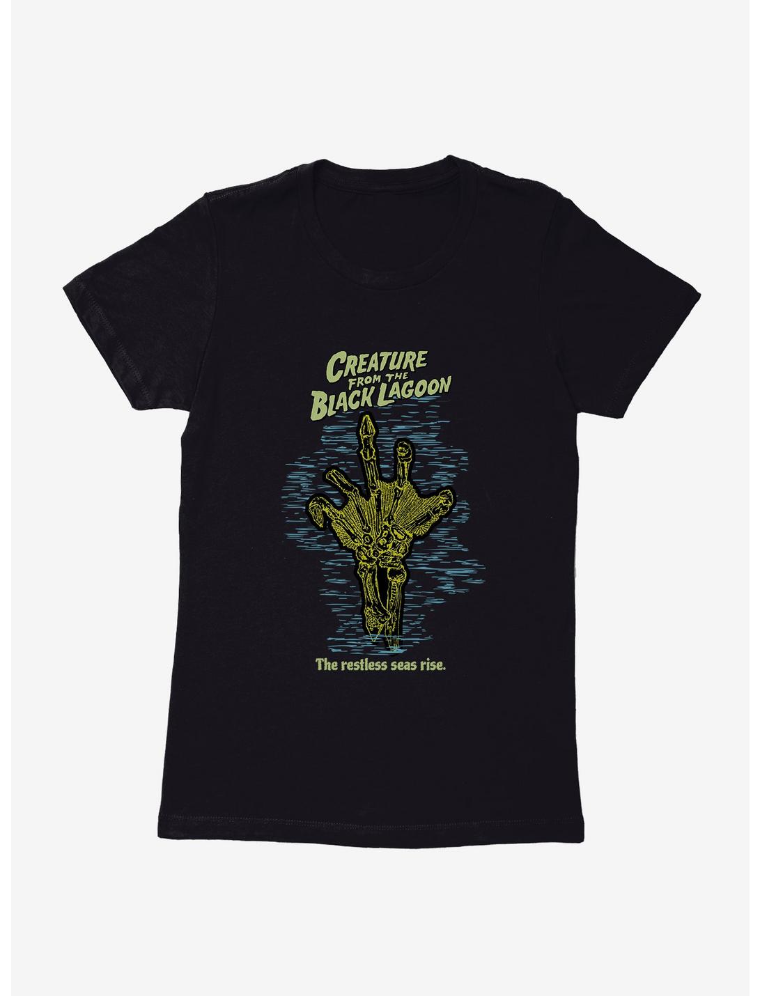 Creature From The Black Lagoon Restless Seas Rise Womens T-Shirt, BLACK, hi-res
