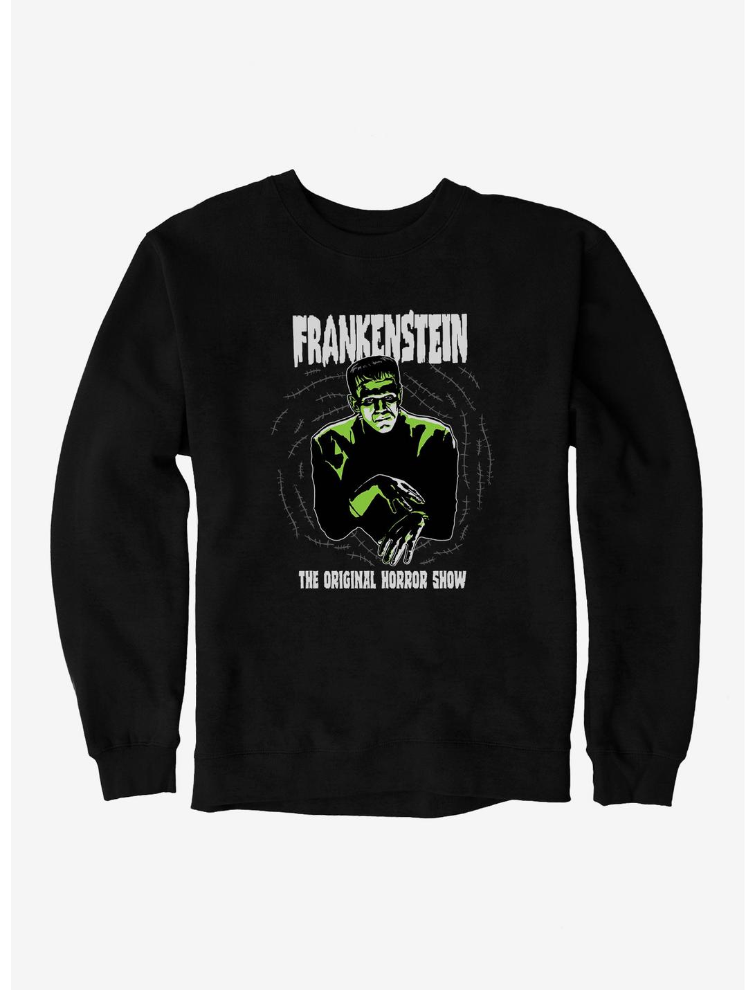Universal Monsters Frankenstein The Original Horror Show Sweatshirt, BLACK, hi-res