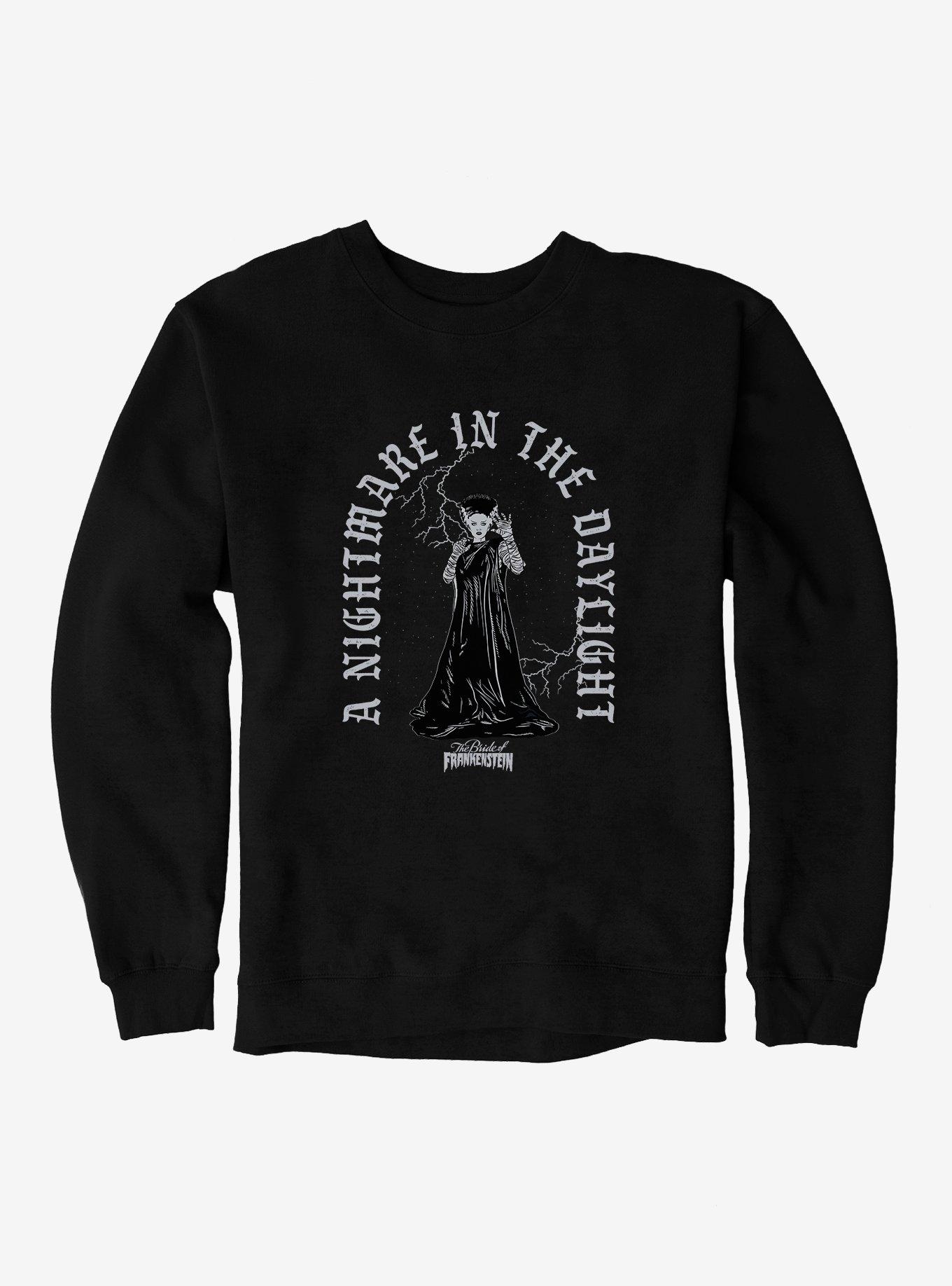 Bride Of Frankenstein Nightmare In Daylight Sweatshirt, BLACK, hi-res