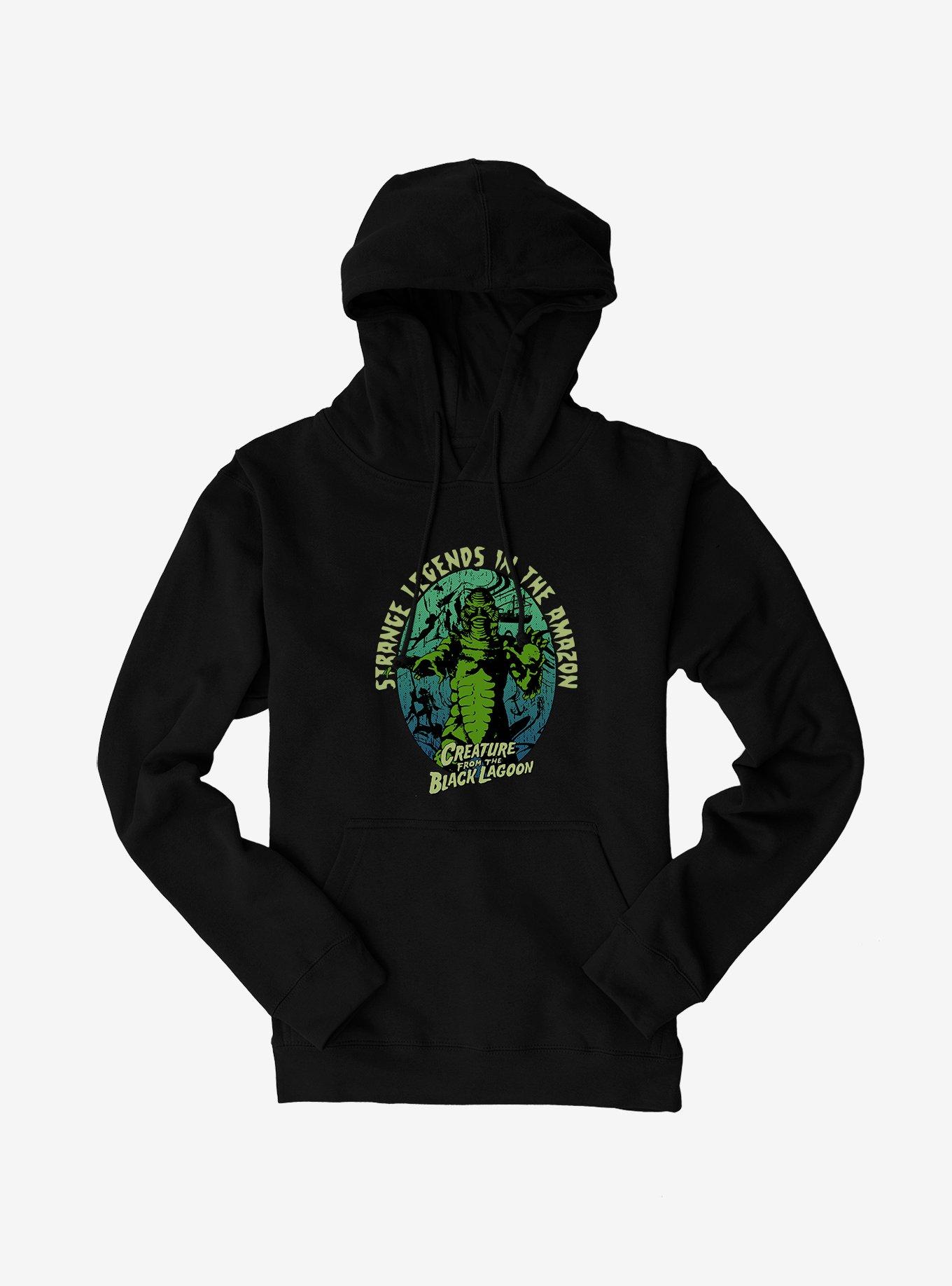 Creature From The Black Lagoon Strange Legends Hoodie, BLACK, hi-res