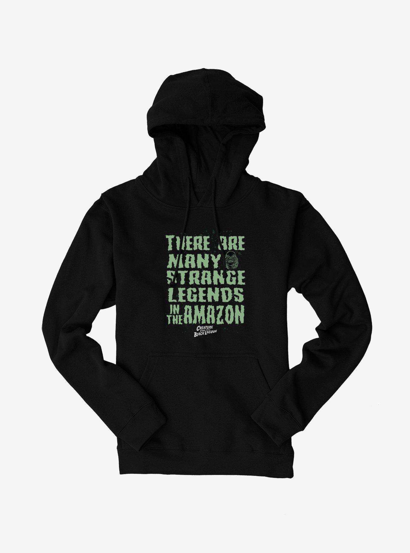 Creature From The Black Lagoon Many Strange Legends Hoodie, BLACK, hi-res