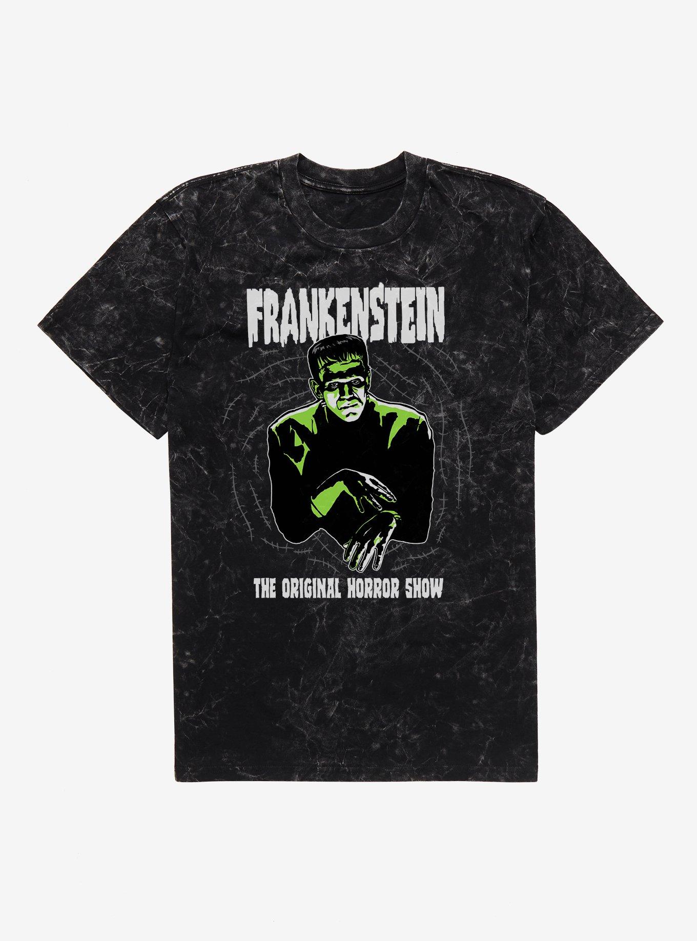Universal Monsters Frankenstein The Original Horror Show Mineral Wash T-Shirt, , hi-res