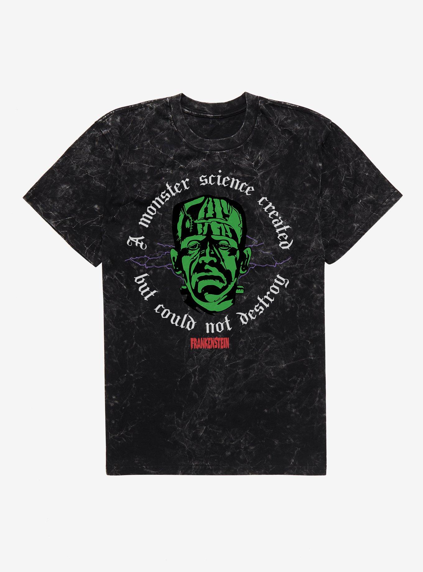 Universal Monsters Frankenstein A Monster Science Mineral Wash T-Shirt, , hi-res