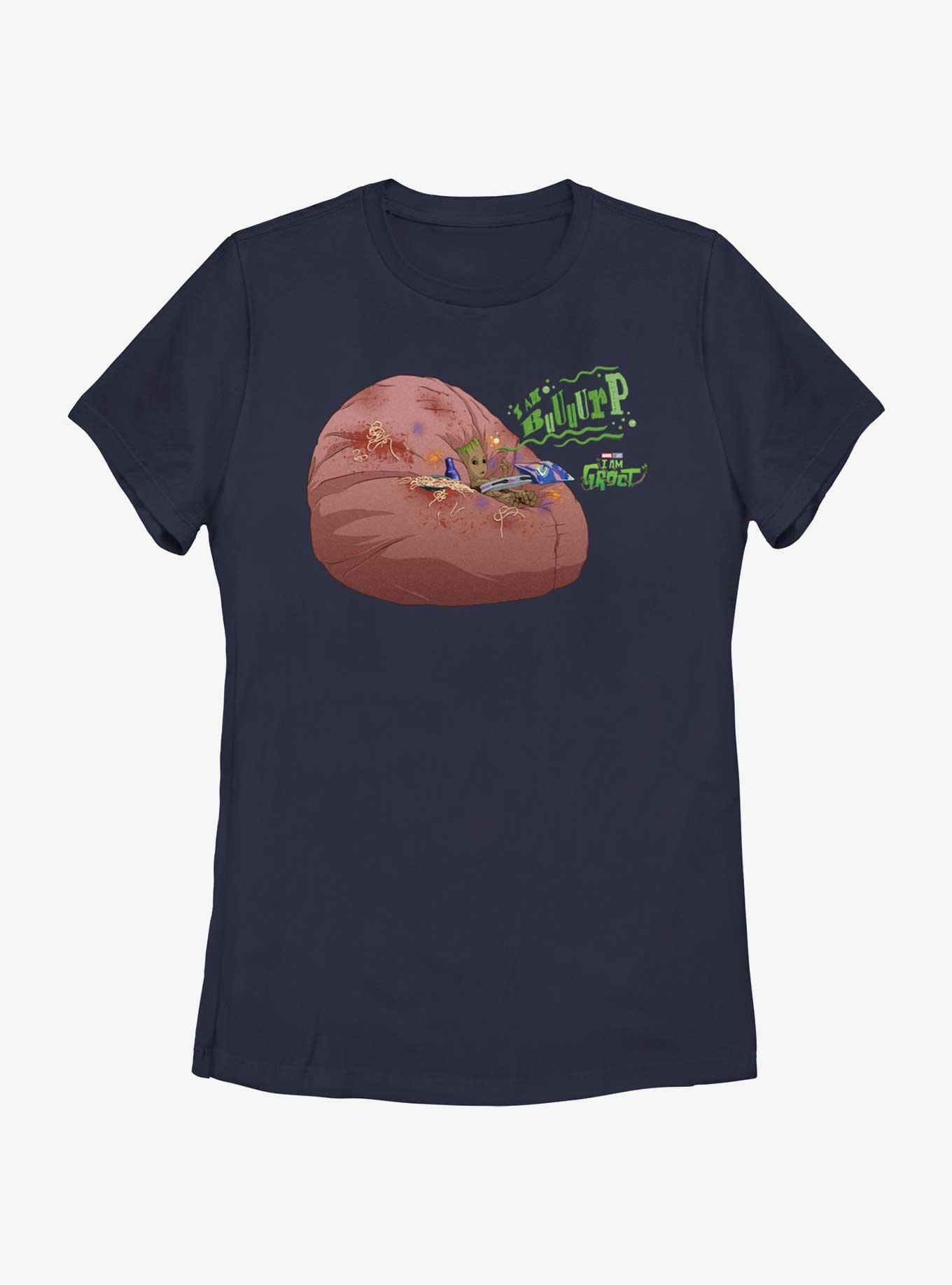 Marvel I Am Groot I Am Bruurp Womens T-Shirt, NAVY, hi-res view 1