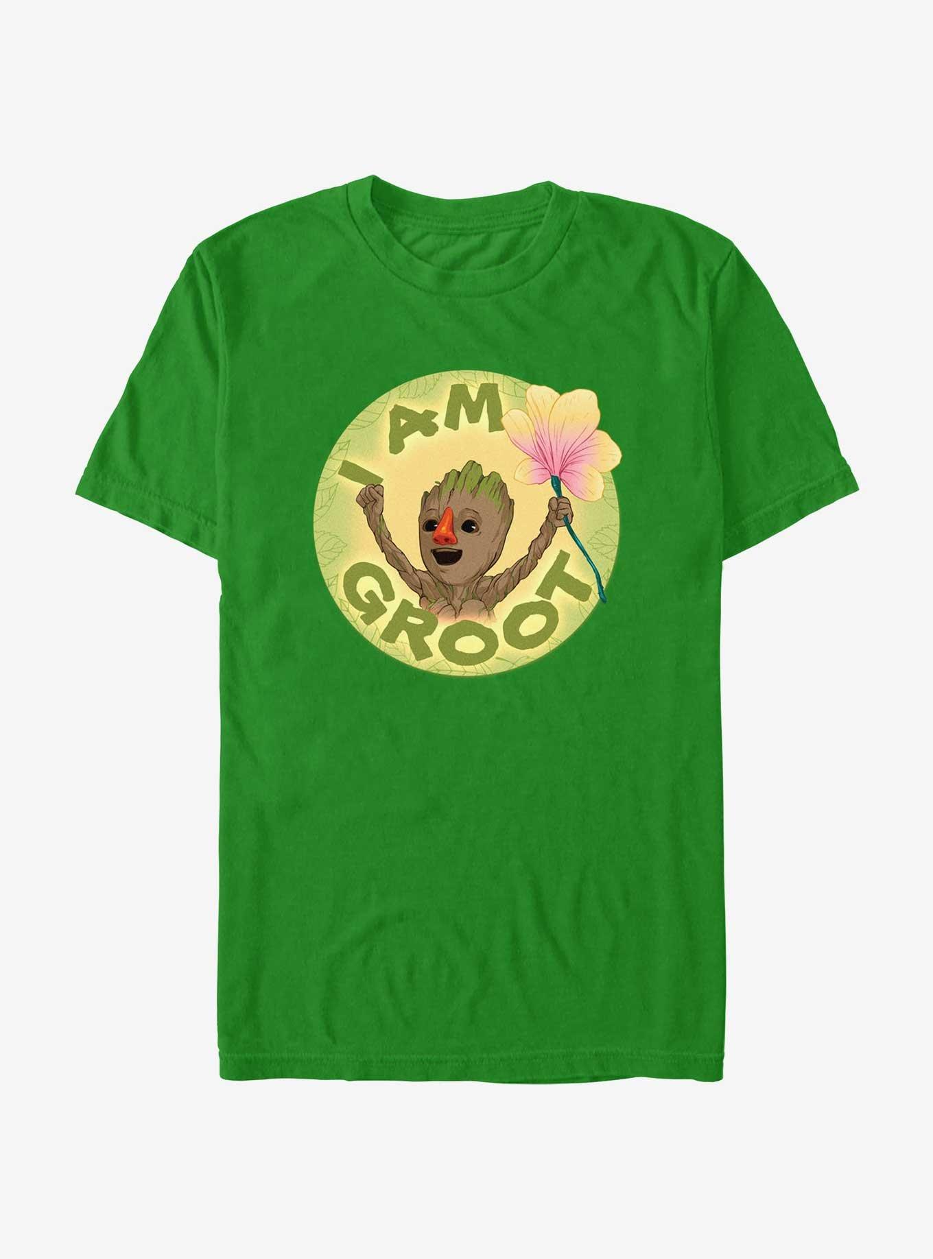 Marvel I Am Groot With Flower T-Shirt, KELLY, hi-res