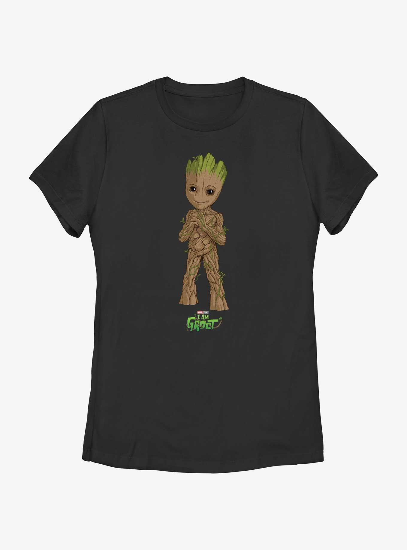 Marvel I Am Groot Little Cutie Womens T-Shirt, BLACK, hi-res