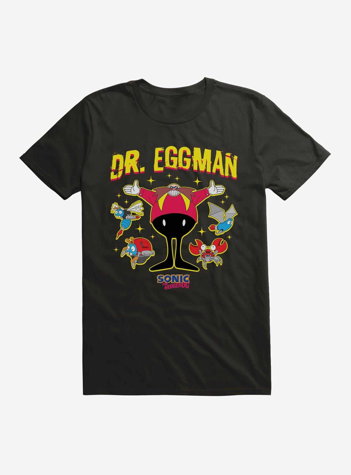 Sonic The Hedgehog Dr. Eggman Villain T-Shirt, BLACK, hi-res
