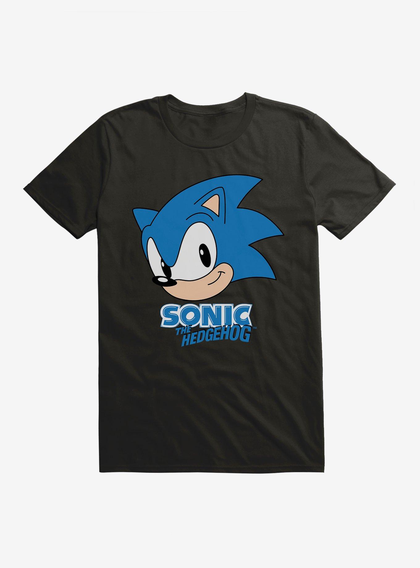 Sonic The Hedgehog Classic Sonic Face T-Shirt, BLACK, hi-res