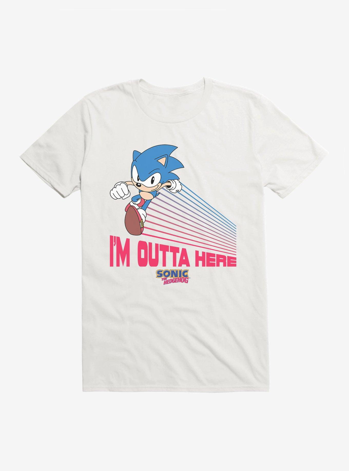 Sonic The Hedgehog Sonic I'm Outta Here T-Shirt