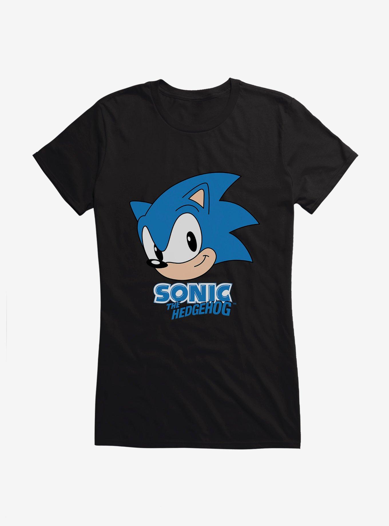 Sonic The Hedgehog Classic Sonic Face Girls T-Shirt