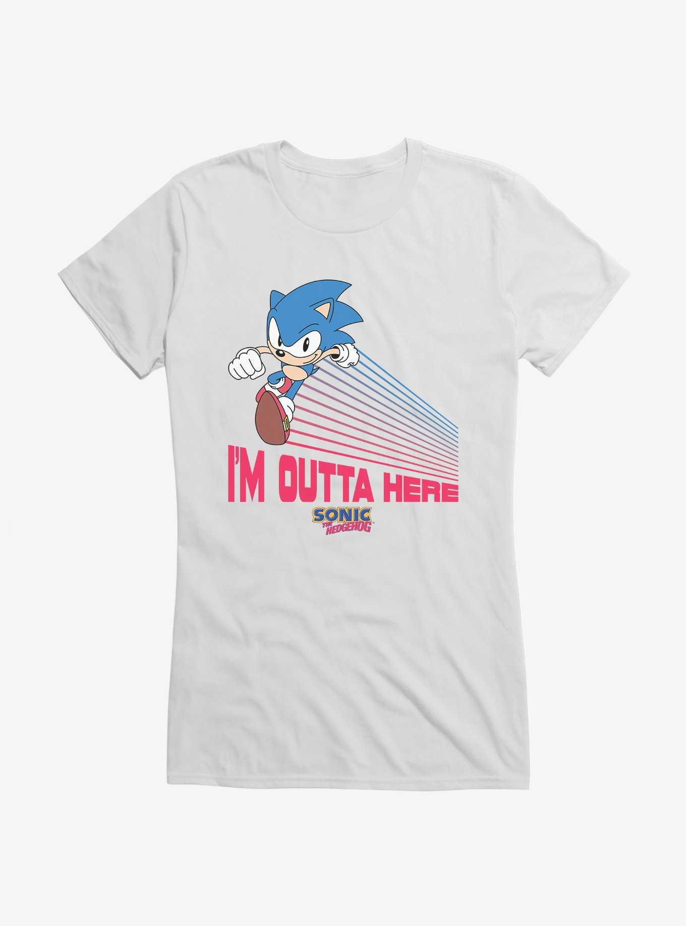 Sonic The Hedgehog Sonic I'm Outta Here Girls T-Shirt, , hi-res