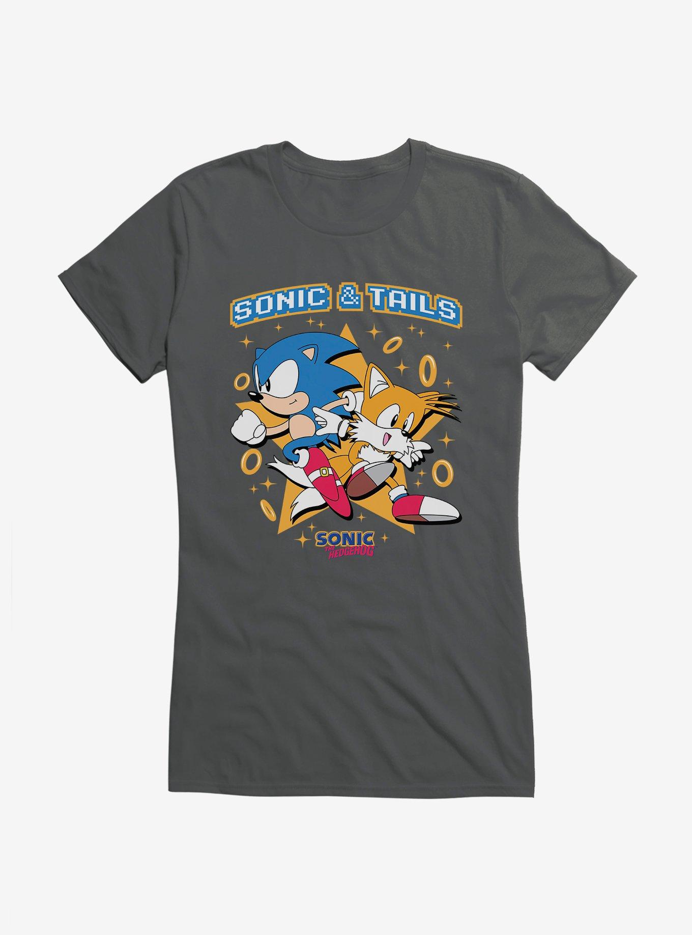 Sonic The Hedgehog Sonic And Tails Rings Girls T-Shirt