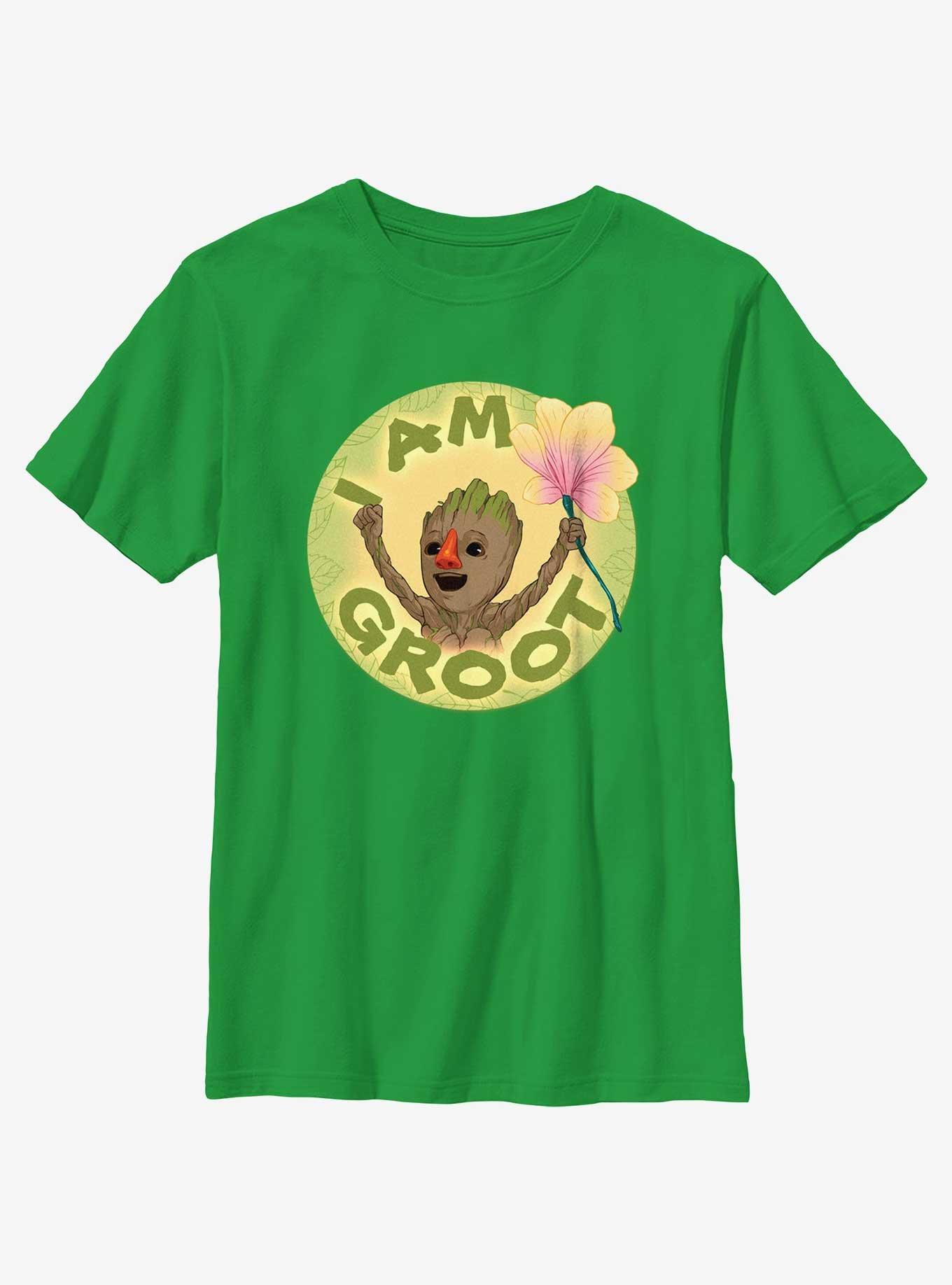 Marvel I Am Groot With Flower Youth T-Shirt, , hi-res