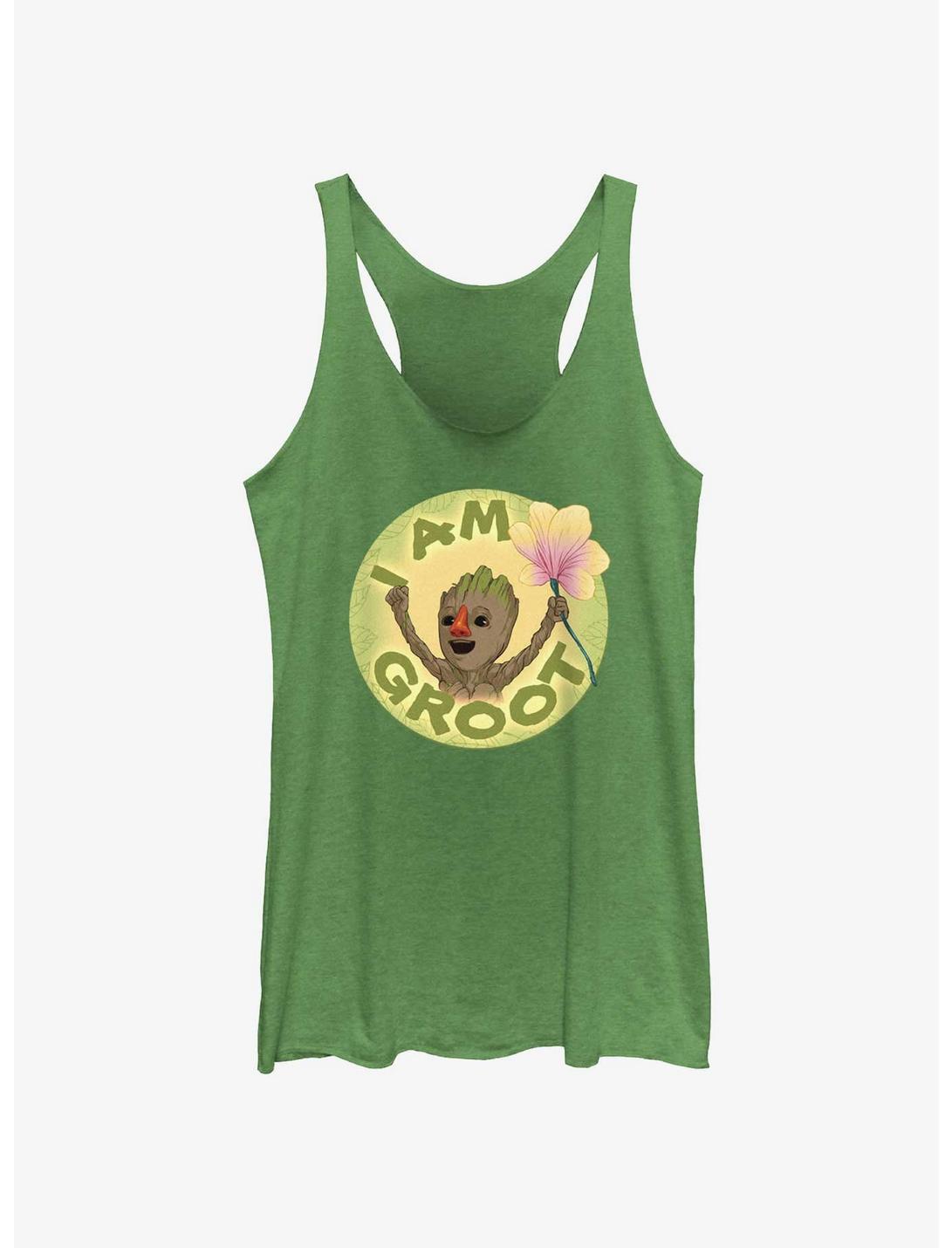Marvel I Am Groot With Flower Womens Tank Top, ENVY, hi-res