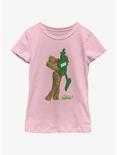 Marvel I Am Groot Pine Tree Car Freshener Youth Girls T-Shirt, PINK, hi-res