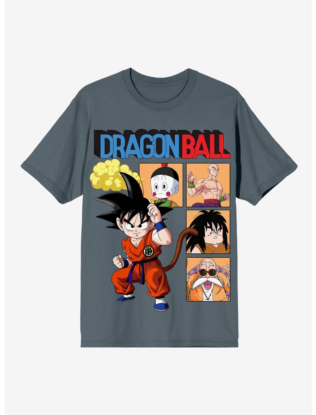 Dragon Ball Son Goku & Character Grid T-Shirt, BLUE, hi-res