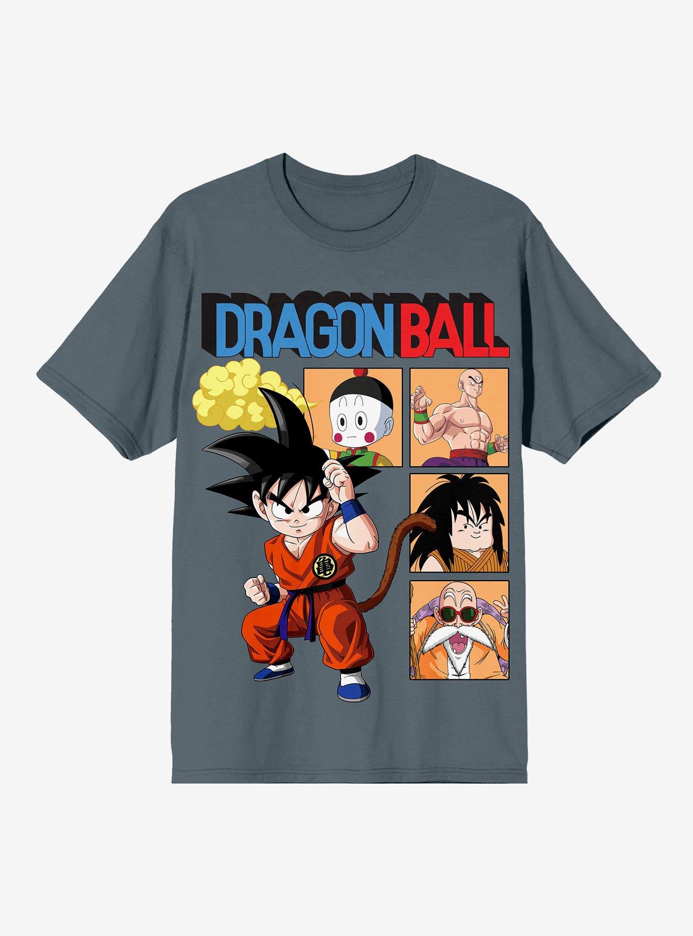 Dragon Ball Son Goku & Character Grid T-Shirt, BLUE, hi-res