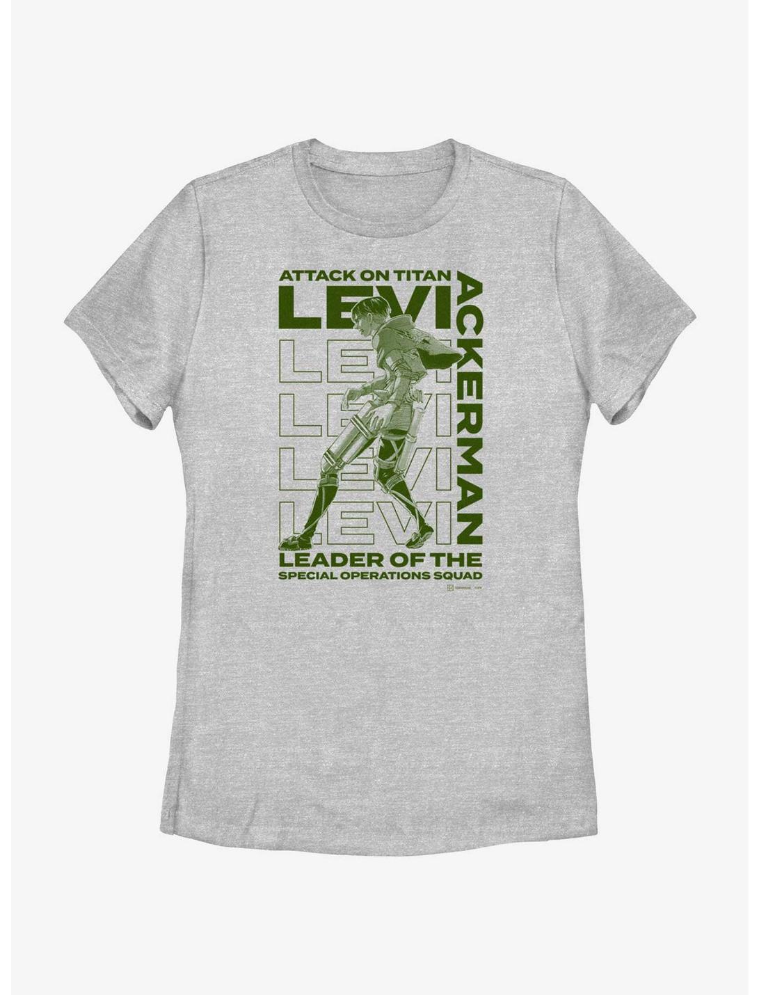 Attack on Titan Captain Levi Womens T-Shirt, ATH HTR, hi-res
