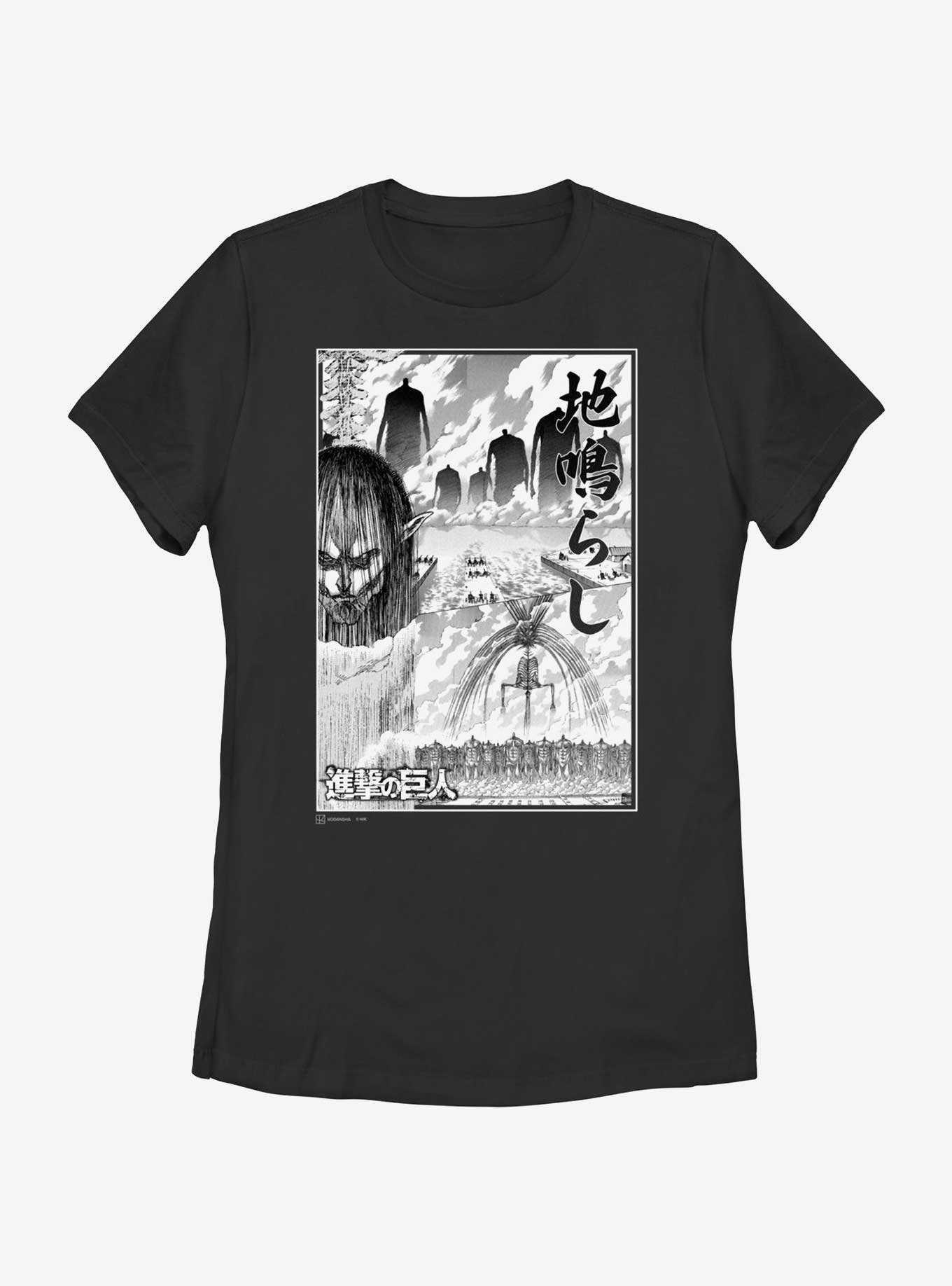Attack on Titan The Rumbling Poster Womens T-Shirt, , hi-res