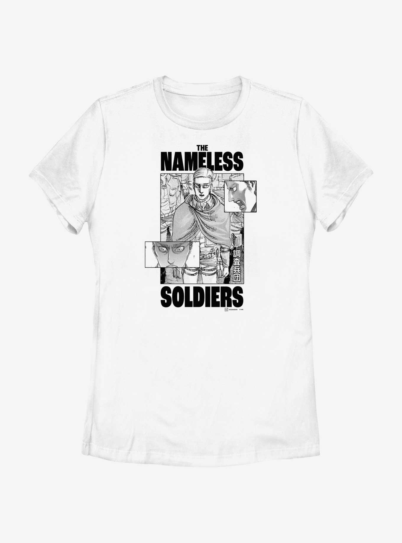 Attack on Titan The Nameless Soldiers Womens T-Shirt, WHITE, hi-res