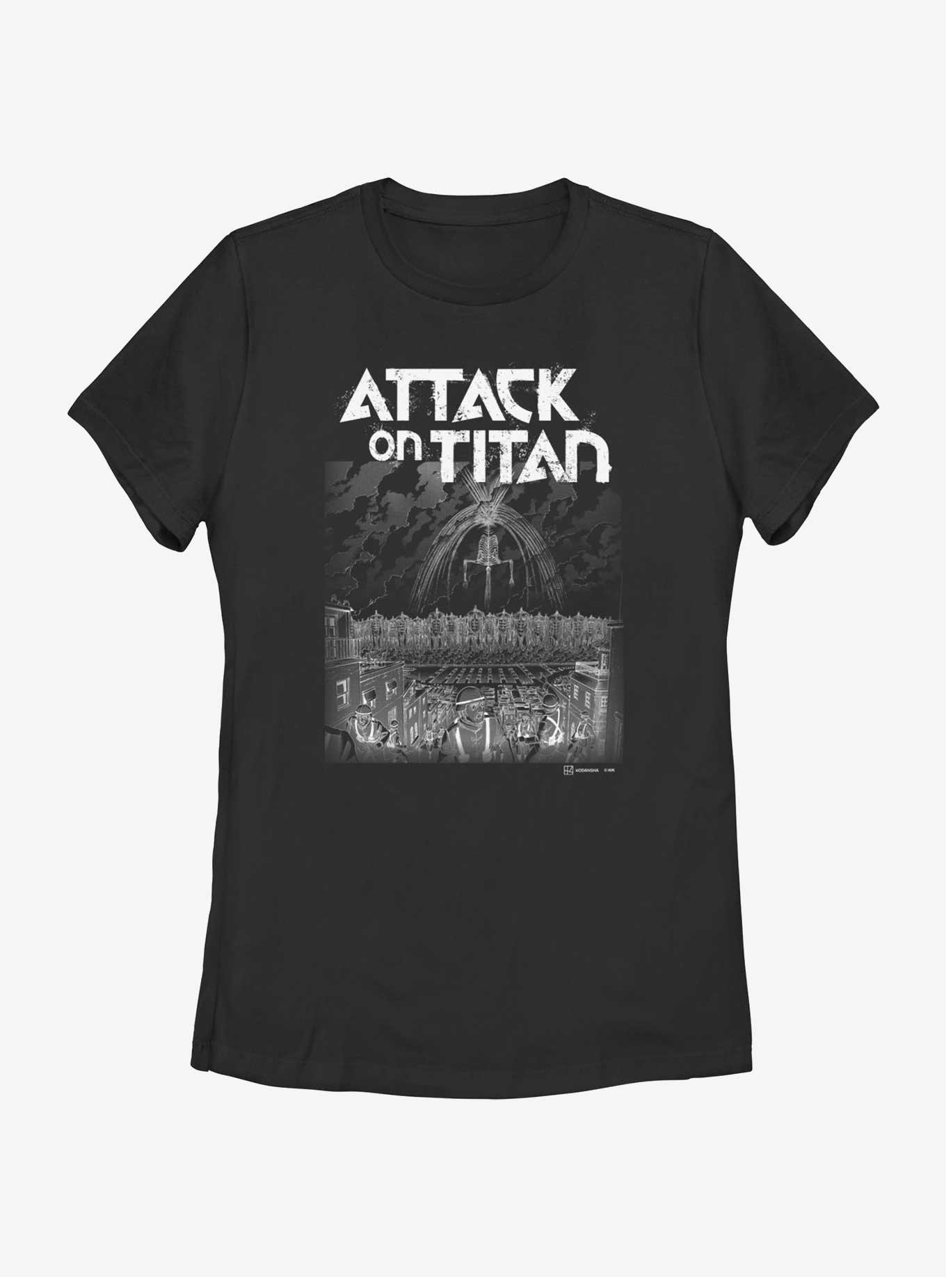Attack on Titan The Rumbling Womens T-Shirt, BLACK, hi-res