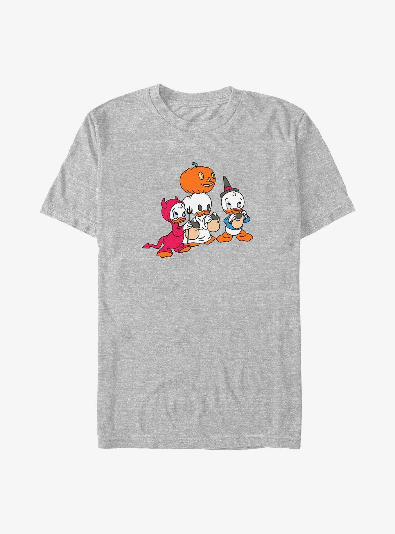 Disney DuckTales Huey Dewey Louie Trick Or Treat Big & Tall T-Shirt, ATH HTR, hi-res