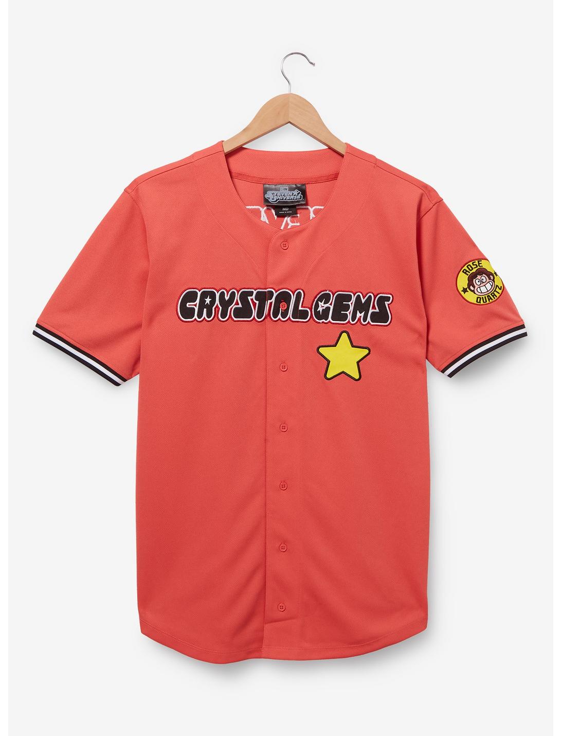 Steven Universe Crystal Gems Baseball Jersey — BoxLunch Exclusive, LIGHT RED, hi-res