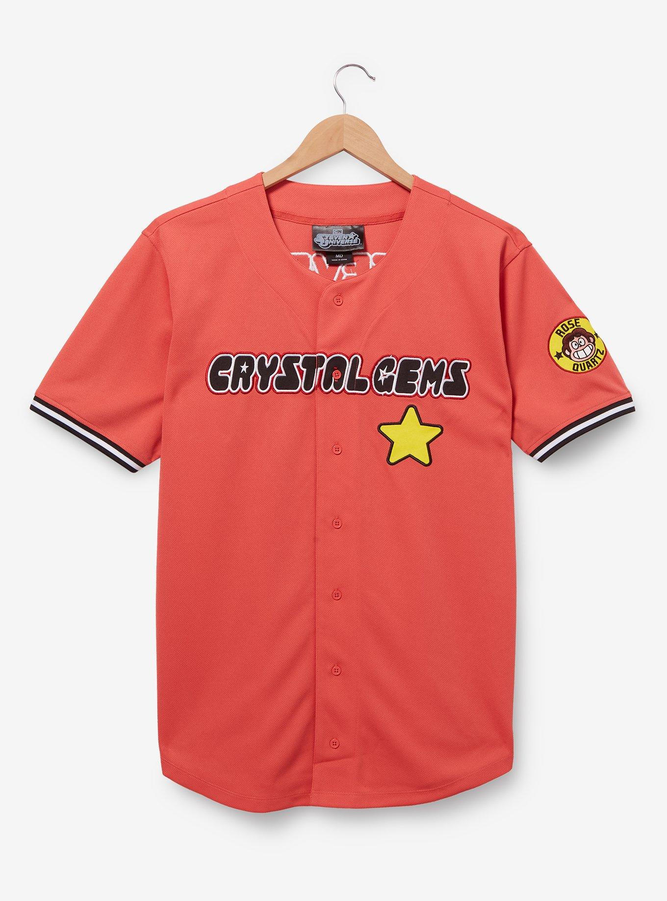 Steven Universe Crystal Gems Baseball Jersey &mdash; BoxLunch Exclusive, LIGHT RED, hi-res
