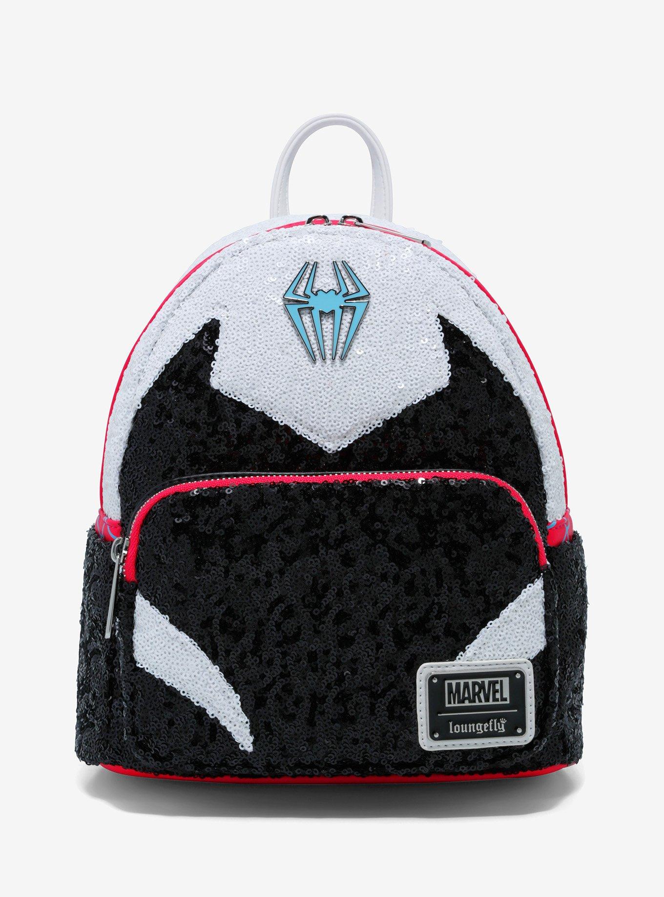 Loungefly Marvel Spider Man Spider Gwen Sequin Mini Backpack BoxLunch Exclusive BoxLunch