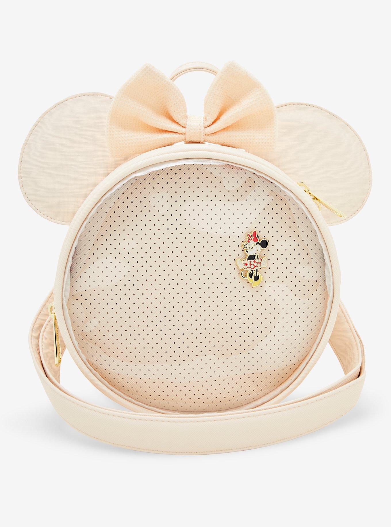 Loungefly Disney Minnie Mouse Ears Pin Display Crossbody Bag - BoxLunch Exclusive, , hi-res