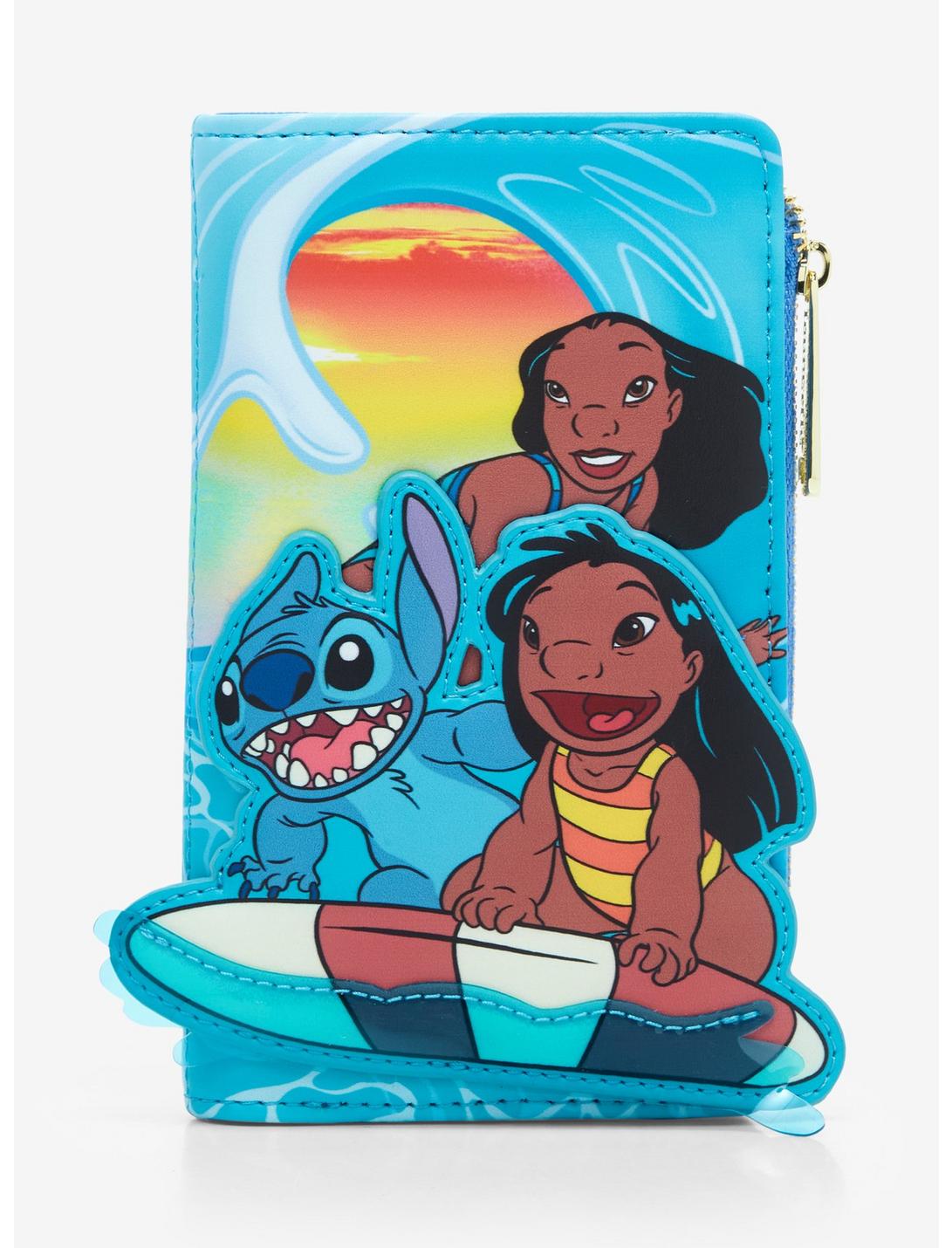 Loungefly Disney Lilo & Stitch Group Surfing Wallet - BoxLunch Exclusive, , hi-res
