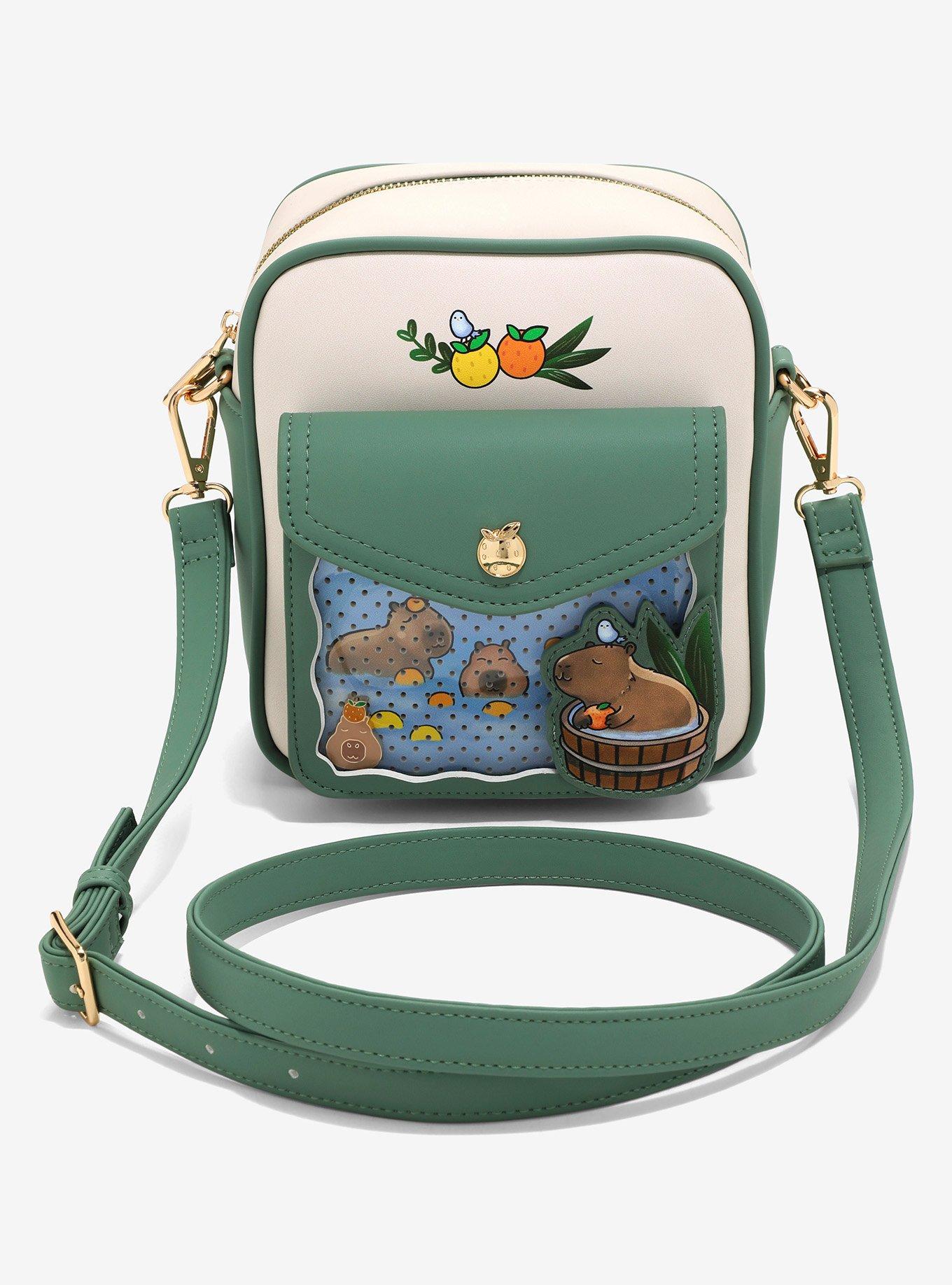 Capybara Pin Display Crossbody Bag — BoxLunch Exclusive, , hi-res