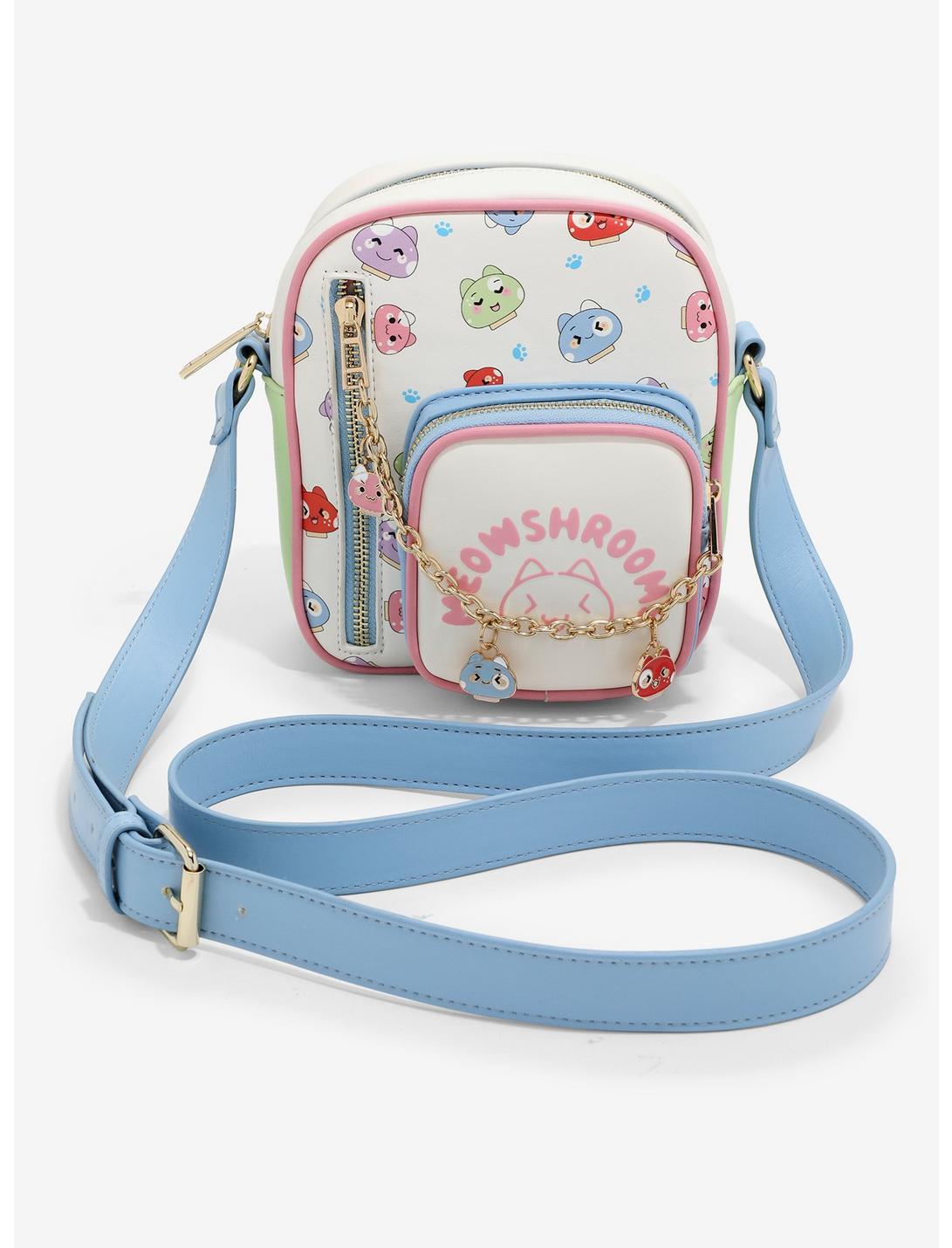 Meowshrooms Charm Allover Print Crossbody Bag — BoxLunch Exclusive, , hi-res