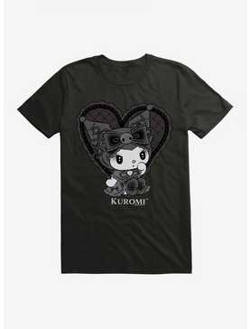 Kuromi Lacey Black Heart T-Shirt, , hi-res