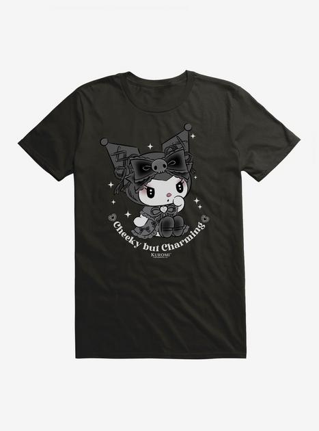 ◆RONRON◆ KUROMI TWINKLING UNICORN OVER FIT T SHIRT CHARCOA KUROMI TWINKLING UNICORN OVER FIT T SHIRT CHARCOAL - RONRON 론론