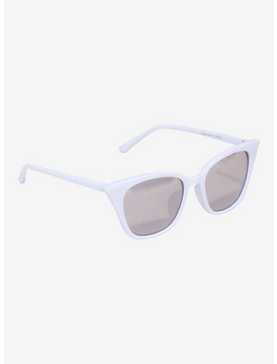 White Cat Eye Sunglasses, , hi-res