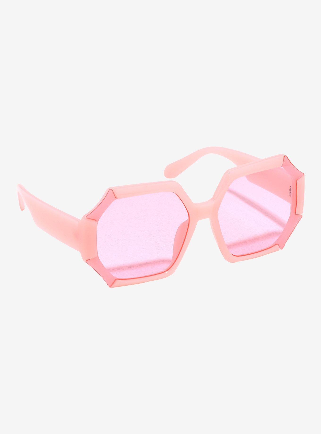 Pink Octagon Sunglasses, , hi-res