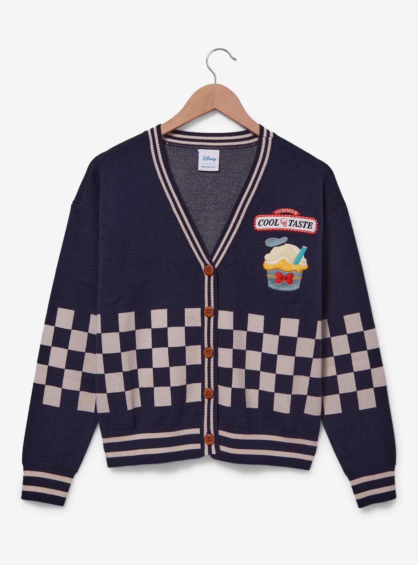 Her Universe Disney Donald Duck Ice Cream Women's Cardigan &mdash; BoxLunch Exclusive, NAVY, hi-res