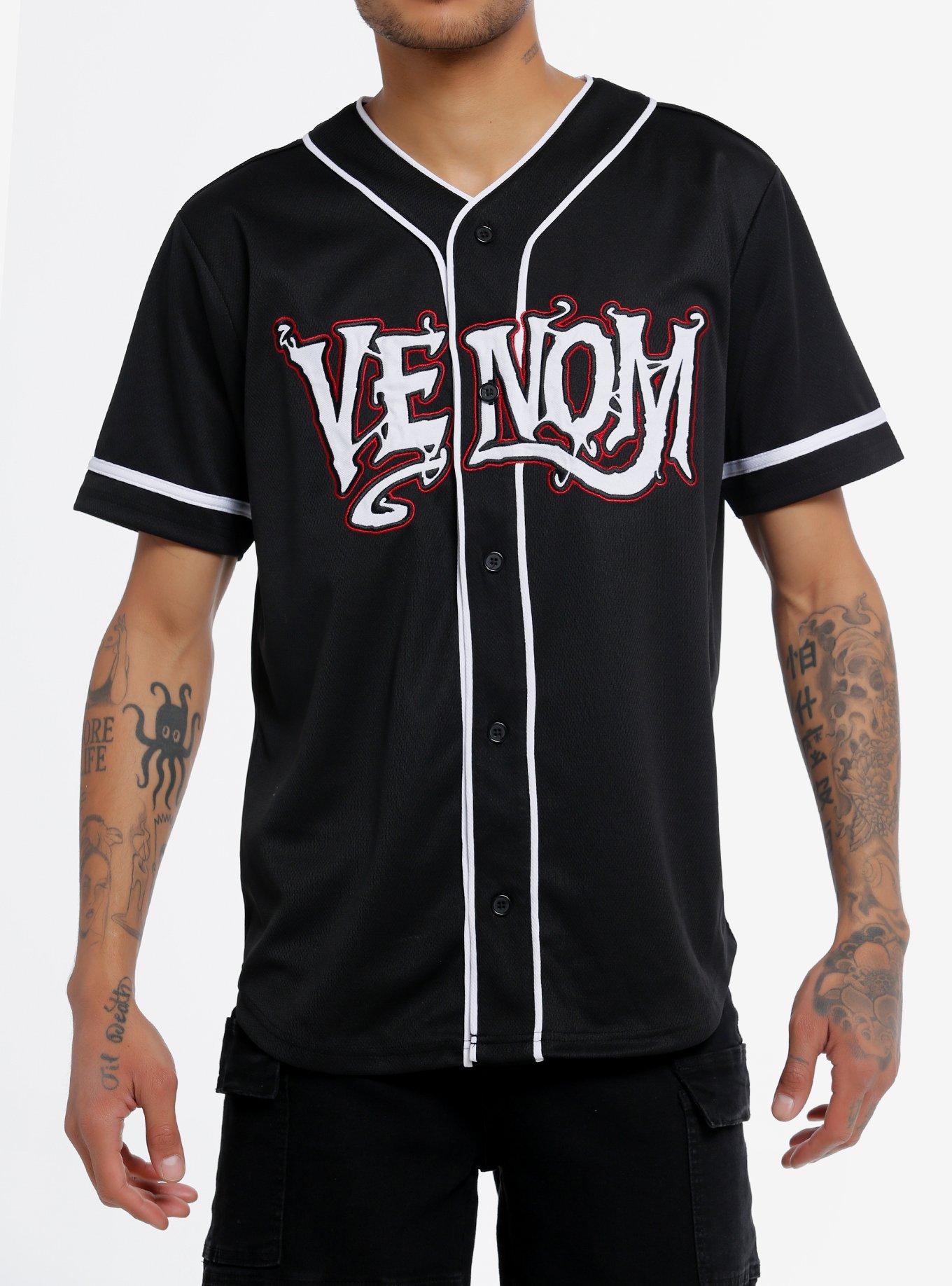 Our Universe Marvel Venom Face Baseball Jersey, , hi-res