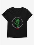 Universal Monsters Frankenstein A Monster Science Womens T-Shirt Plus Size, BLACK, hi-res
