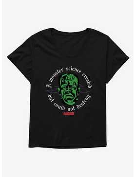 Universal Monsters Frankenstein A Monster Science Womens T-Shirt Plus Size, , hi-res