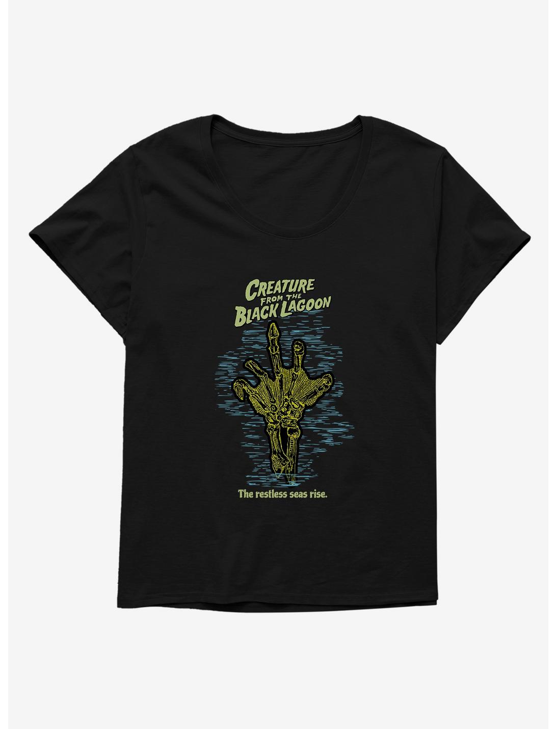 Creature From The Black Lagoon Restless Seas Rise Womens T-Shirt Plus Size, BLACK, hi-res