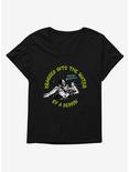 Creature From The Black Lagoon Dragged Into The Water Womens T-Shirt Plus Size, BLACK, hi-res