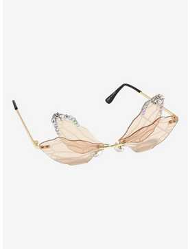 Dragonfly Rhinestone Wings Sunglasses, , hi-res