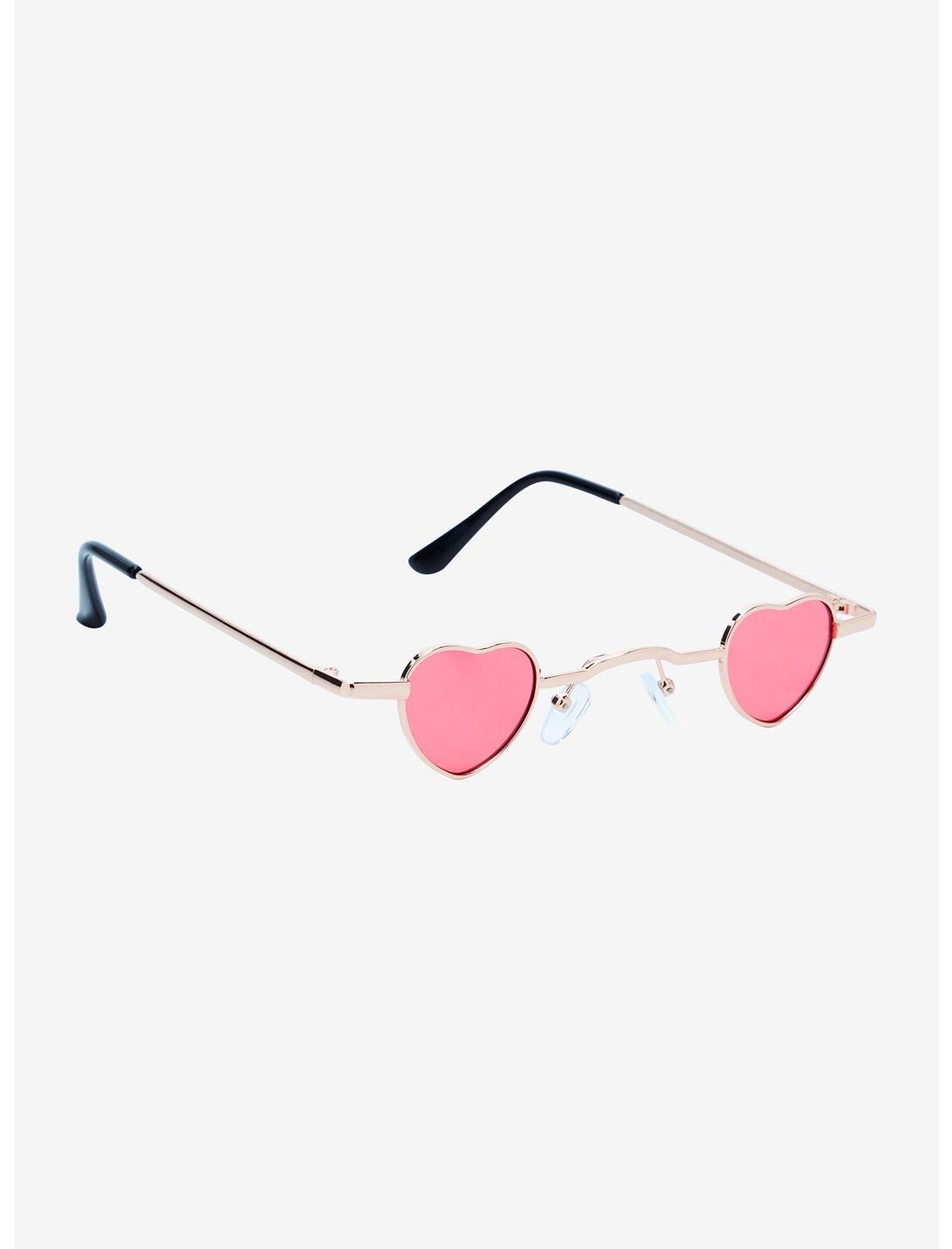 Mini Pink Heart Sunglasses, , hi-res