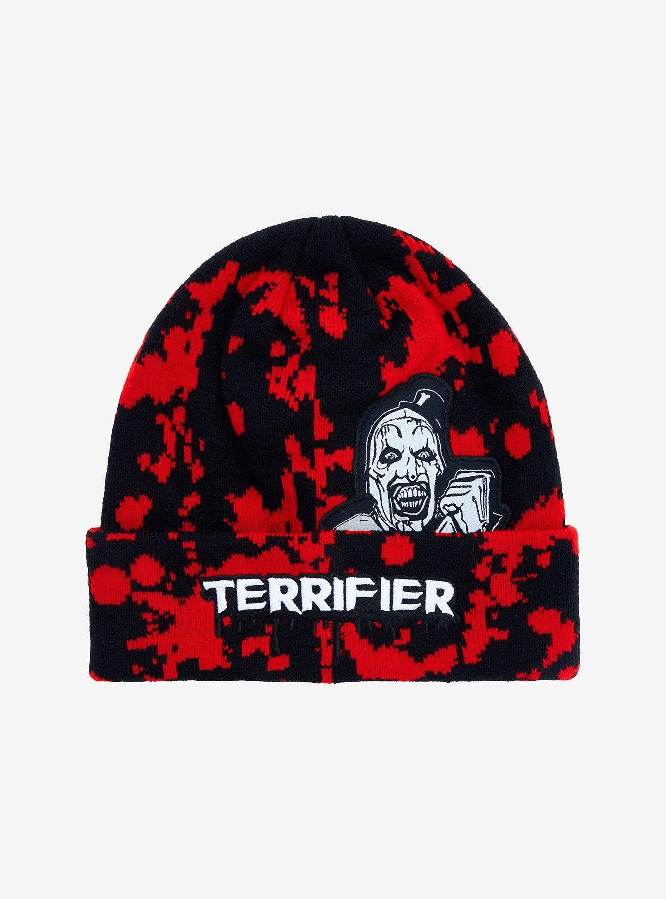 Terrifier Art The Clown Splatter Beanie, , hi-res