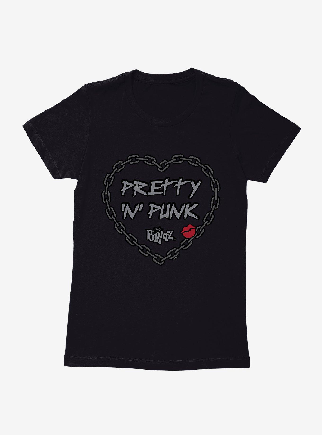 Bratz Pretty N Punk Chain Heart Womens T-Shirt, , hi-res