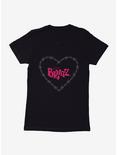 Bratz Barb Wire Heart Womens T-Shirt, BLACK, hi-res