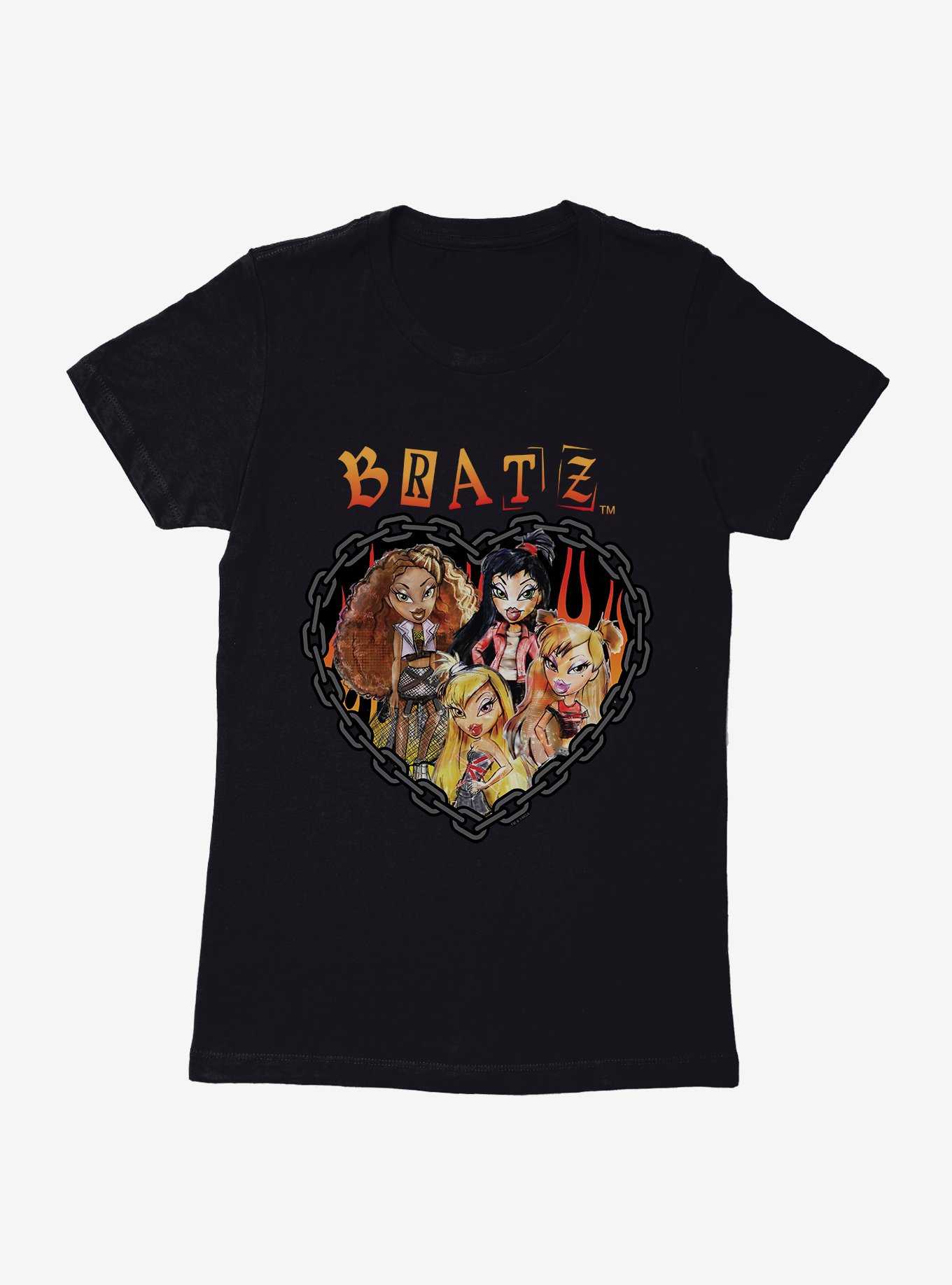 Bratz Flame Chain Heart Womens T-Shirt, , hi-res